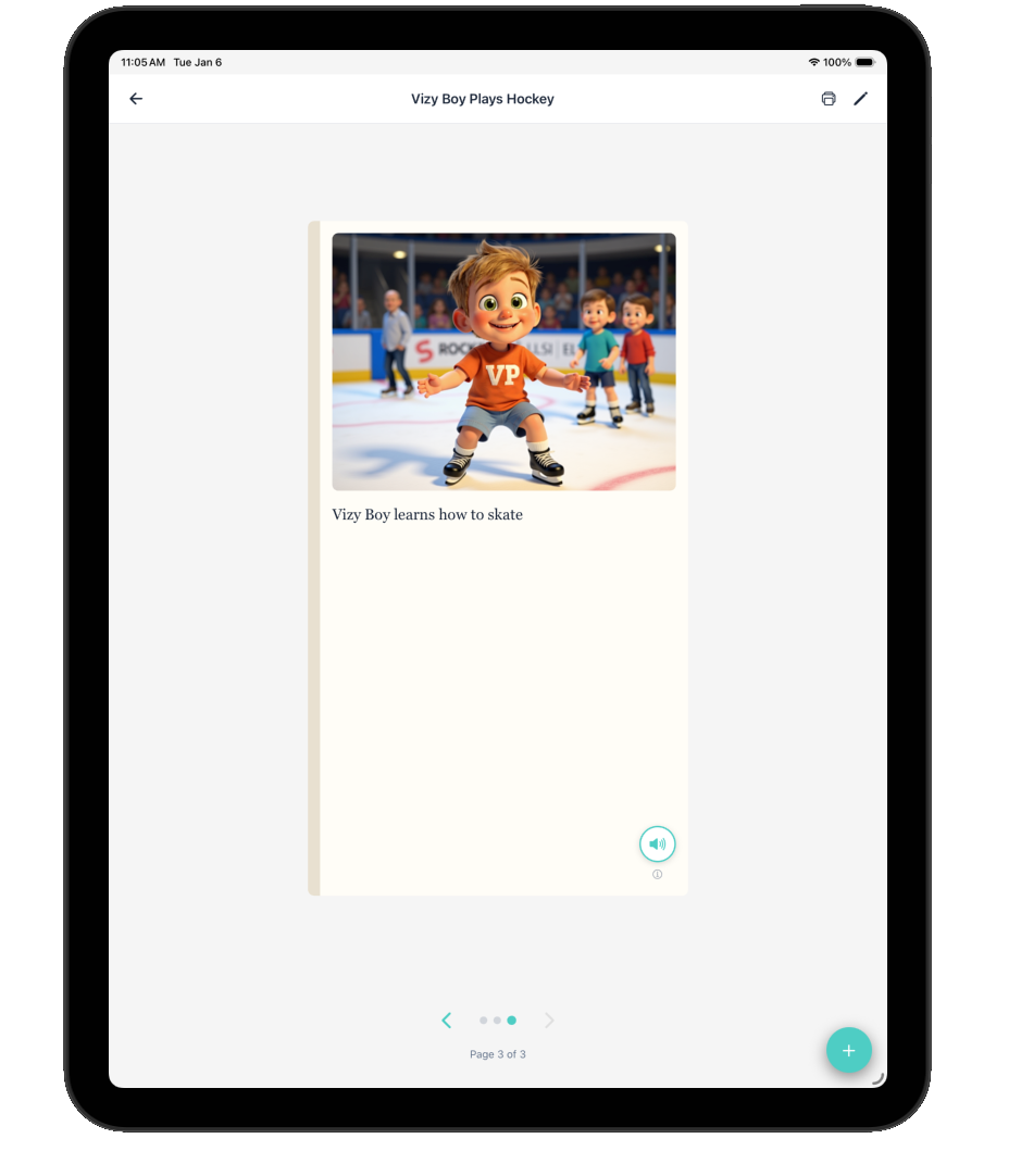 First-then board visual support example